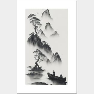 chinese town Posters and Art